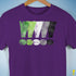 Distressed Aromantic Pride Exclamation Points Premium Unisex T-Shirt - Purple